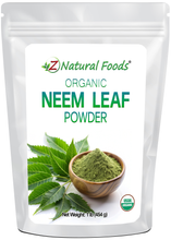 Neem Leaf Powder - Organic front of the bag image 1 lb 