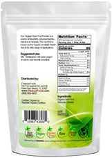 Noni Fruit Powder - Organic back of the bag image 5 lb 