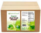 Noni Fruit Powder - Organic front and back label image in bulk