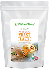 Front of the bag image of Organic Nutritional Yeast Flakes 5 lb