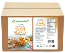 Front and Back label image of Organic Nutritional Yeast Flakes in bulk