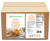 Front and back label image of Organic Nutritional Yeast Flakes in bulk