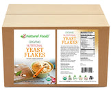 Front and Back label image of Organic Nutritional Yeast Flakes in bulk