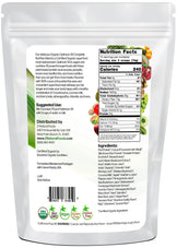 Optimum 30 Chocolate Vegan Meal Replacement - Organic back of the bag image 2.5 lb