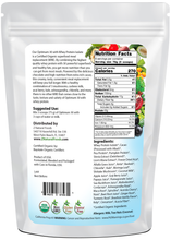 Optimum 30 Chocolate Whey Meal Replacement - Organic 1 lb back of the bag image