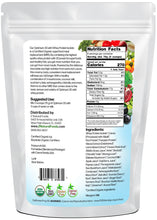 Optimum 30 Chocolate Whey Meal Replacement - Organic 1 lb back of the bag image