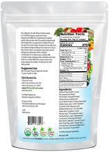 Optimum 30 Chocolate Whey Meal Replacement - Organic 2.5 lb back of the bag image