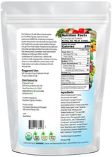 Optimum 30 Chocolate Whey Meal Replacement - Organic 2.5 lb back of the bag image