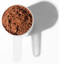 Image of Optimum 30 Chocolate Whey Meal Replacement - Organic in a plastic scoop