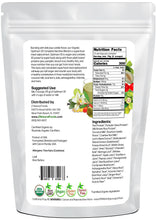 Optimum 30 Vanilla Vegan Meal Replacement - Organic back of the bag image 2.5 lb