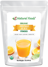 Photo of front of 1 lb bag of Orange Juice Powder - Organic