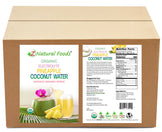 Photo of front and back label image of Organic Electrolyte Pineapple Coconut Water in bulk