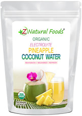 Photo of front of 1 lb bag of Organic Electrolyte Pineapple Coconut Water