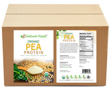Pea Protein - Organic front and back label image in bulk