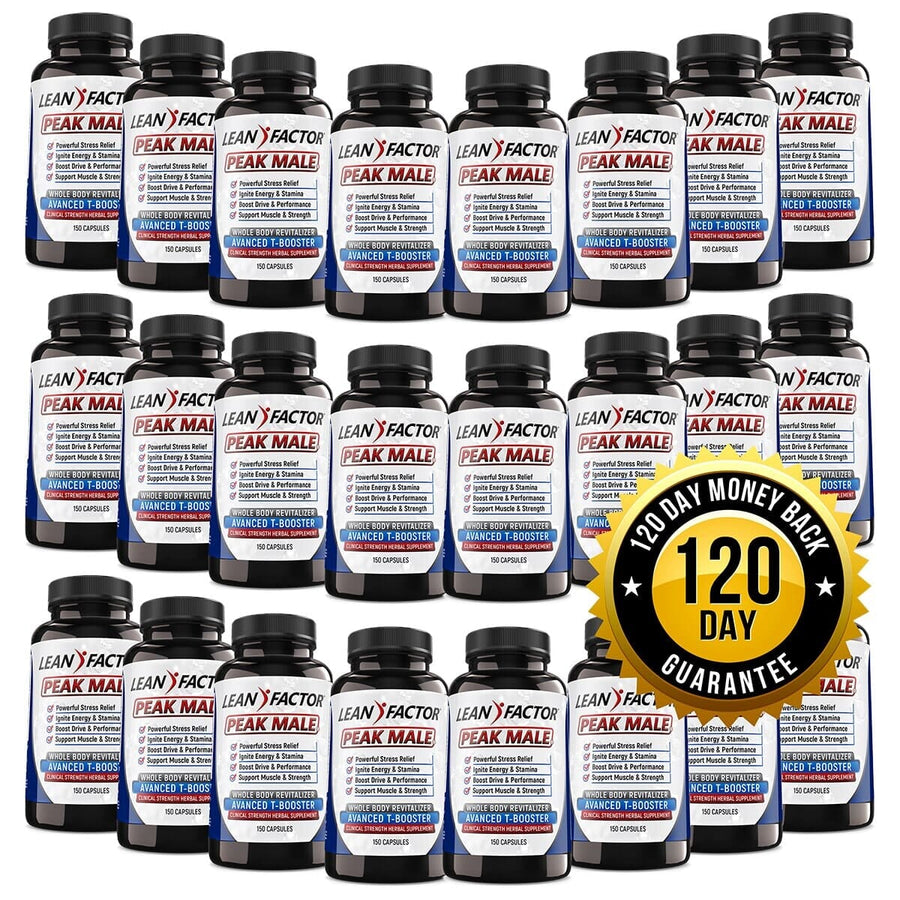 Peak Male - Ultimate Men's Health Formula Muscle Soreness Lean Factor 24 Bottles image 