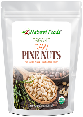 Pine Nuts - Organic front of the bag image 1 lb 