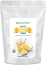 Photo of front of 5 lb bag of Pineapple Juice Powder - Organic