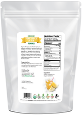 Photo of back of 5 lb bag of Pineapple Juice Powder - Organic