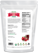 Pomegranate Juice Powder - Organic back of the bag image 1 lb