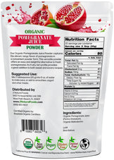 Pomegranate Juice Powder - Organic back of the bag image 1 lb