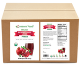 Pomegranate Juice Powder - Organic front and back label image for bulk