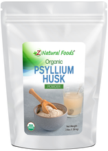 Photo of front of 3 lb bag of Psyllium Husk (Powder) - Organic