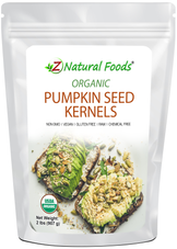 Pumpkin Seed Kernels - Organic front of the bag image 2 lbs 