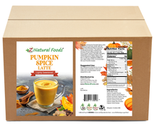 Pumpkin Spice Latte (Lightly Sweetened) front and back label image bulk