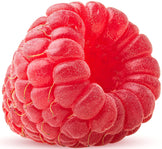 Close up image of red raspberry.