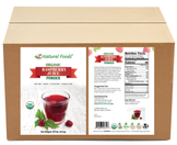 Photo of front and back label image of Raspberry Juice Powder - Organic in bulk