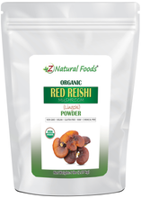 Front bag image of Red Reishi Mushroom Powder (Lingzhi) - Organic 5 lb