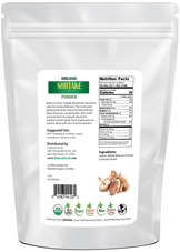 Shiitake Mushroom Powder - Organic back of the bag image 5 lb