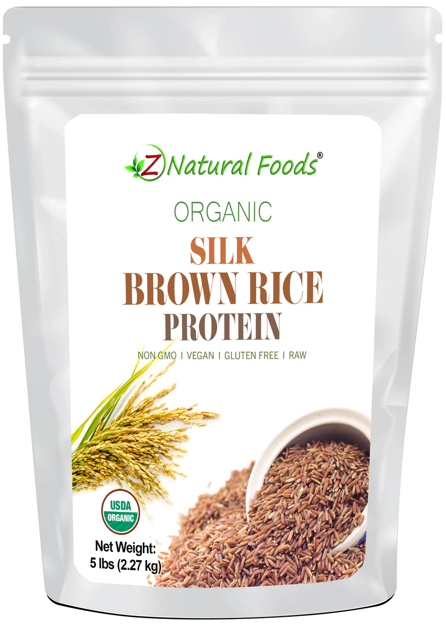 Front of the bag image of Silk Brown Rice Protein Powder - Organic 5 lb