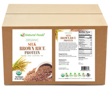 Front and Back of the bag image of Silk Brown Rice Protein Powder - Organic in bulk