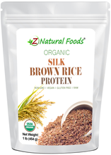 Front bag image of Silk Brown Rice Protein Powder - Organic 1 lb