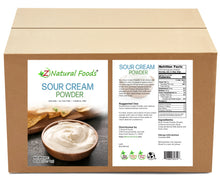 Photo of the front and back label image of Sour cream in bulk
