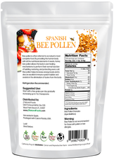 Back of the bag 1 lb image of Spanish Bee Pollen 