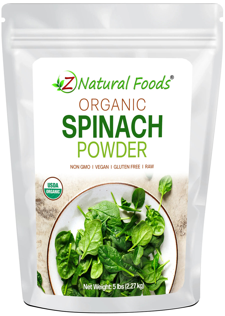 Front of bag image of Spinach Powder - Organic 5lb