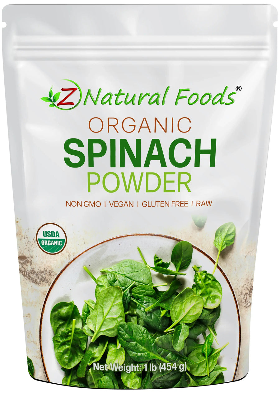 Front of bag image of Spinach Powder - Organic 1lb