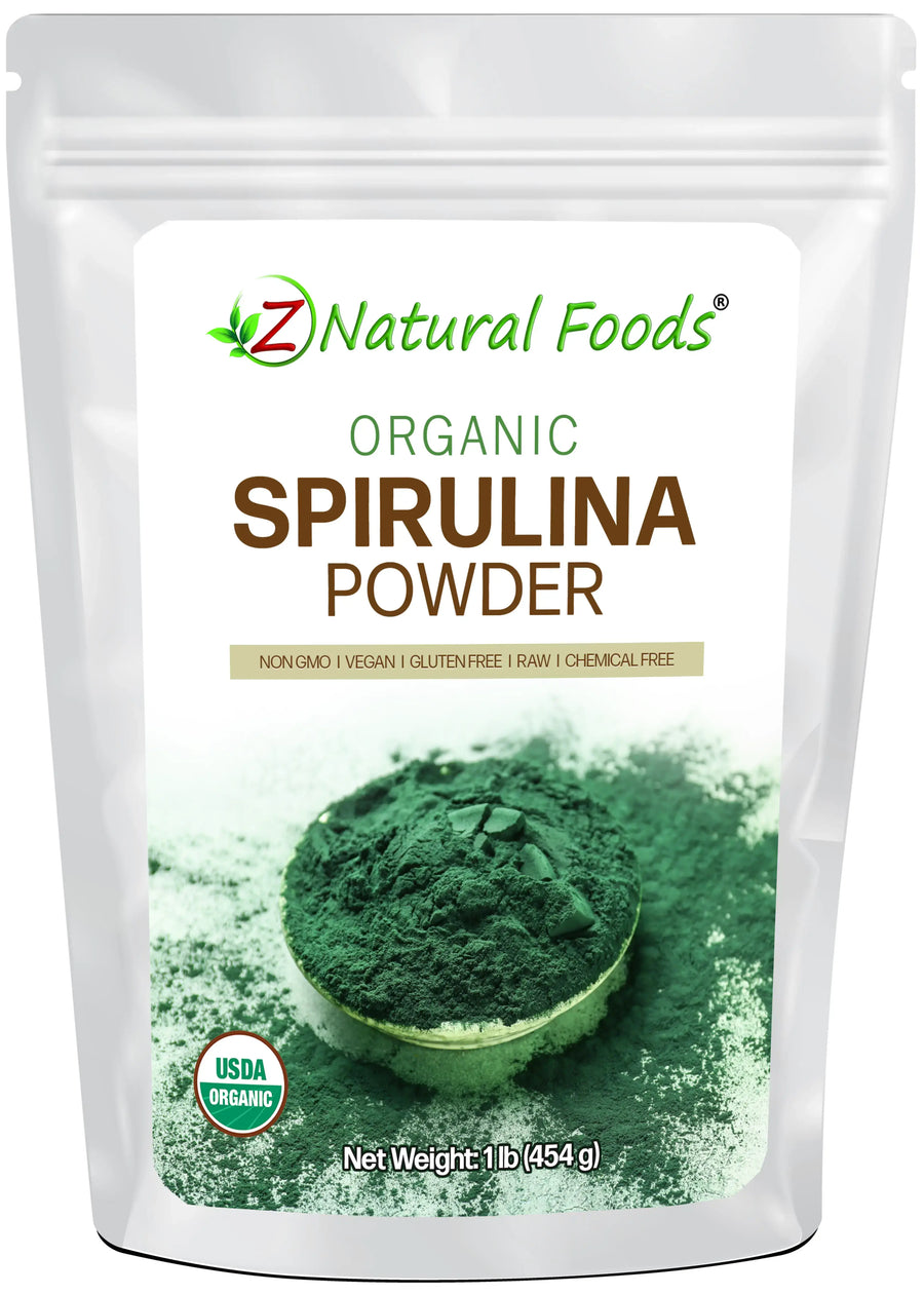 Front bag 1 lb image for Spirulina Powder - Organic