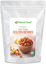 Front of the 5lb bag image of Sun Dried Golden Berries - Organic