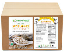 Front and back label image for Sunflower Seed Kernels - Organic Raw Bulk