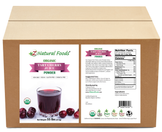 Photo of front and back label image of Tart Cherry Juice Powder - Organic in bulk