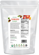 Tomato Powder - Organic back of bag image for 5 lbs