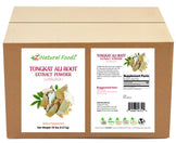 Photo of front and back label image of Tongkat Ali Root Extract Powder (Longjack) in bulk