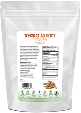 Tongkat Ali Root Powder (Longjack) back of the bag image 5 lb