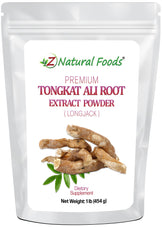 1 lb Tongkat Ali Root Premium Extract Powder (Longjack) front bag image