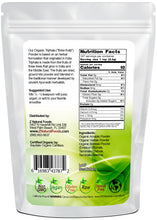 Back of the bag image of Triphala (Trifala) Powder - Organic 1 lb