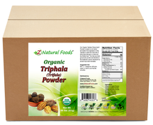 Front and back label image of Triphala (Trifala) Powder - Organic in bulk