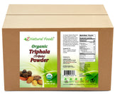 Front and back label image of Triphala (Trifala) Powder - Organic in bulk